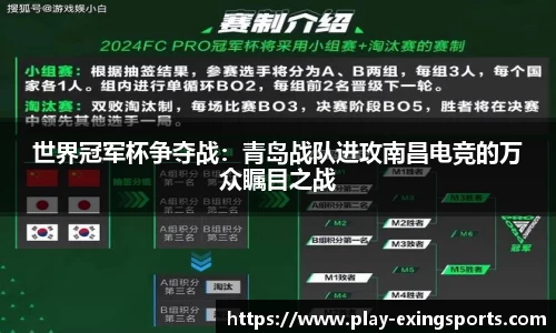世界冠军杯争夺战：青岛战队进攻南昌电竞的万众瞩目之战